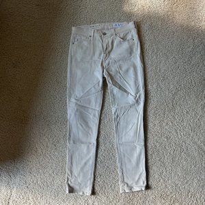 AG Adriano Goldschmied Cream Colored Prima Crop Jeans- size 25R